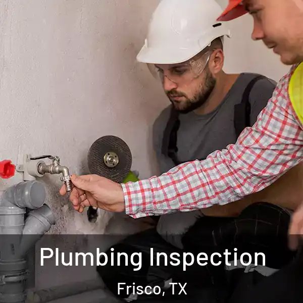  Plumbing Inspection Frisco, TX
